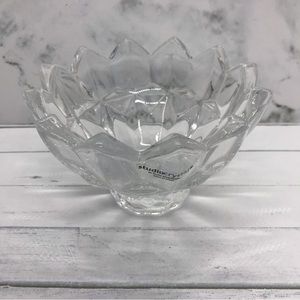 Decor Flower Clear Fine Crystal Votive Holder by Studio Silversmith